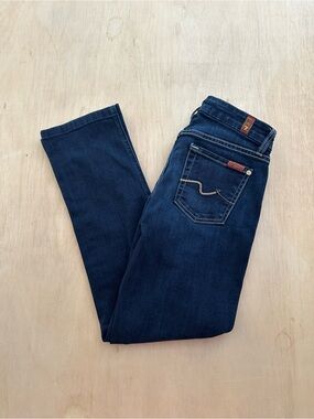 7 For All Mankind Kimmie Straight Leg Dark Indigo Women’s 26
